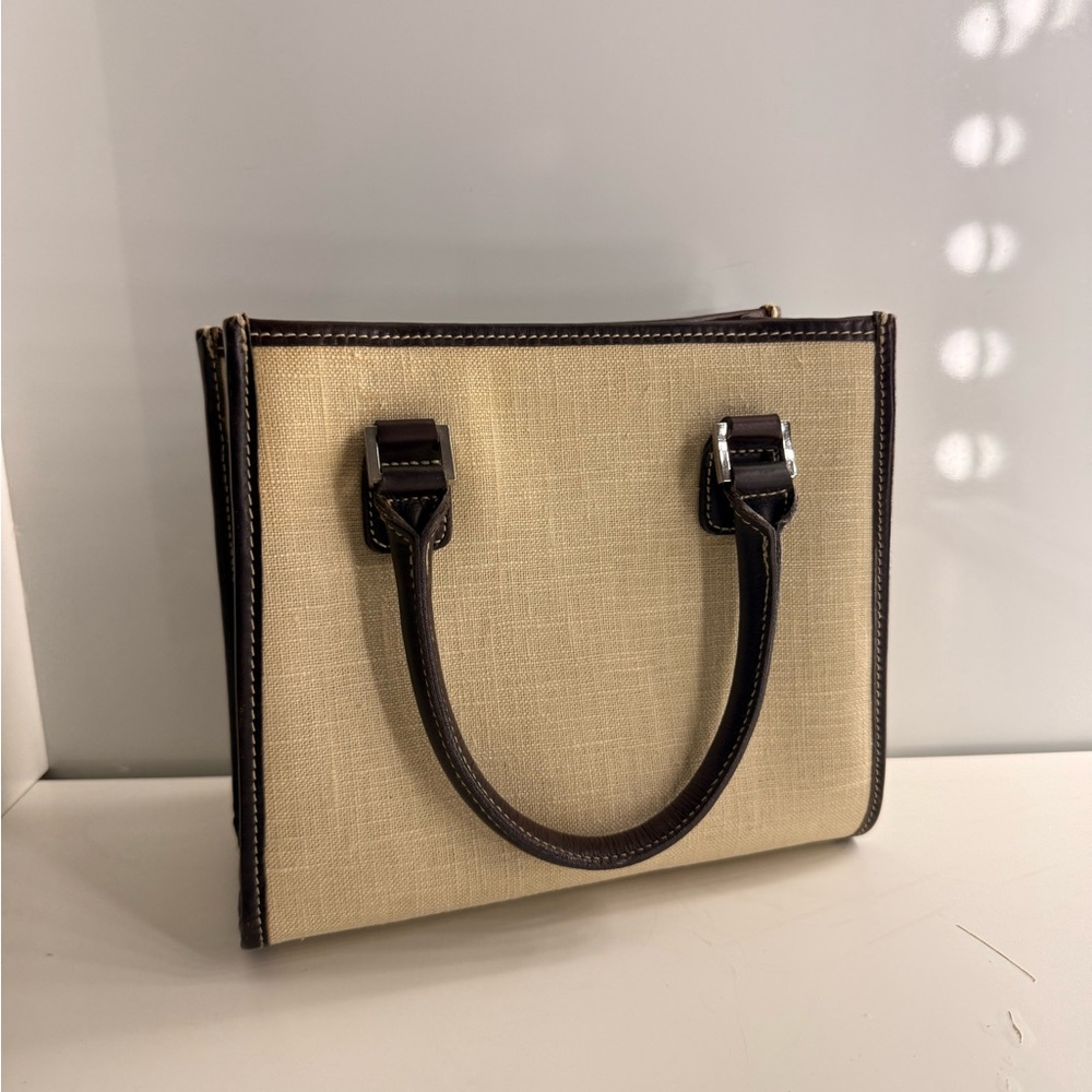 Ralph Lauren Cream and Brown Tote Bag - Picture 2 of 6